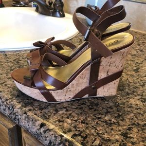 Brown Guess Wedges